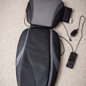 Black and Gray Massage Seat Cushion